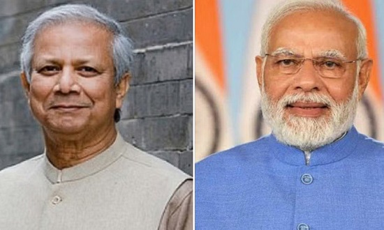 মোদিকে ড. ইউনূসের বার্তা